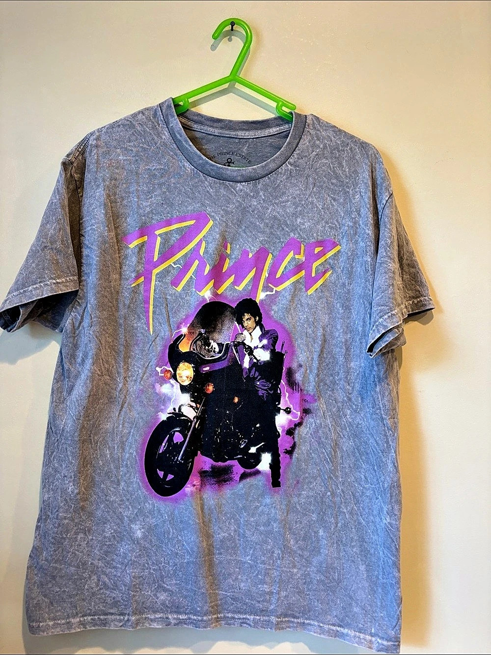 The Prince Estate Prince motorcycle graphic tee Graphic Tee Gray Large